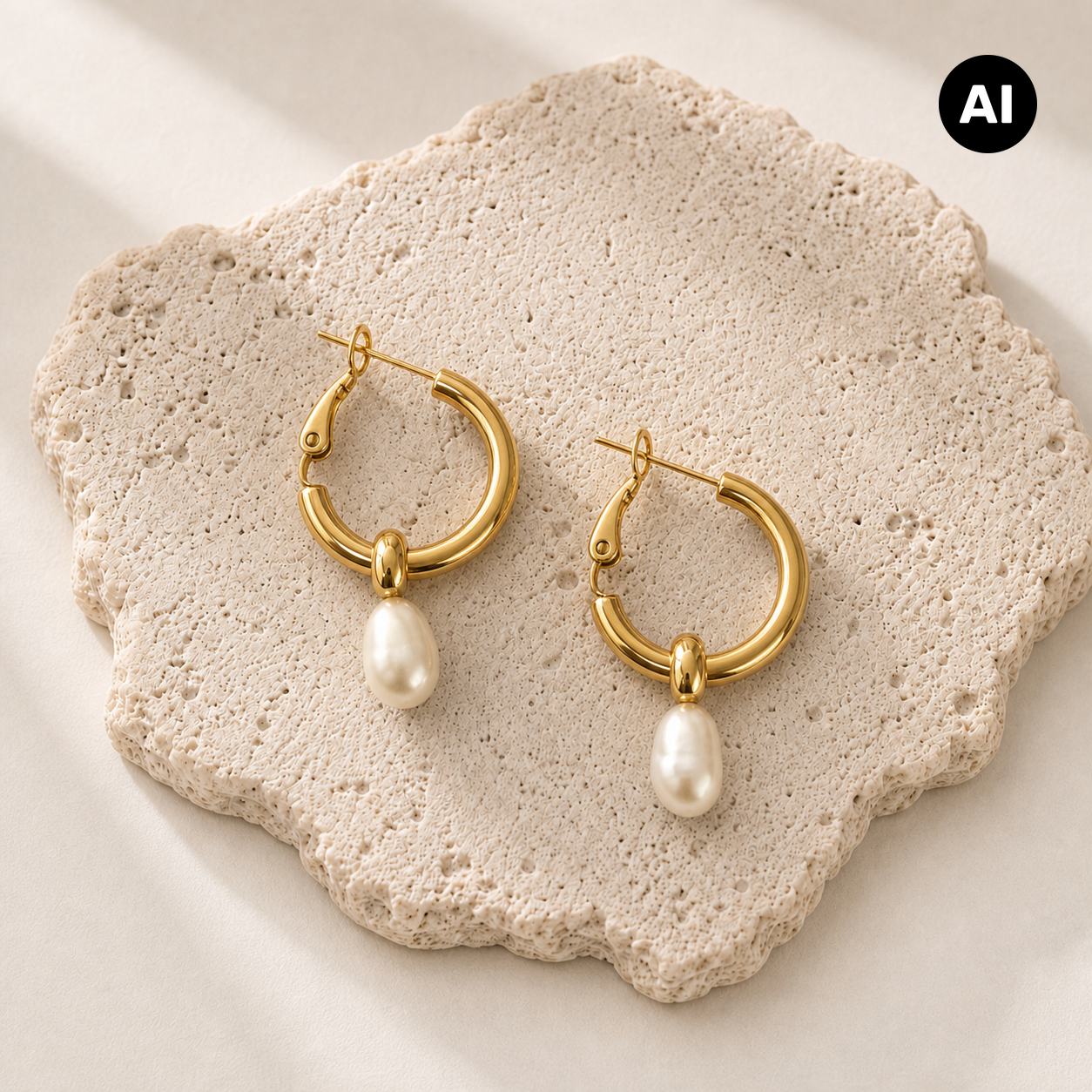 LIANOA Creole mit Anhänger gold