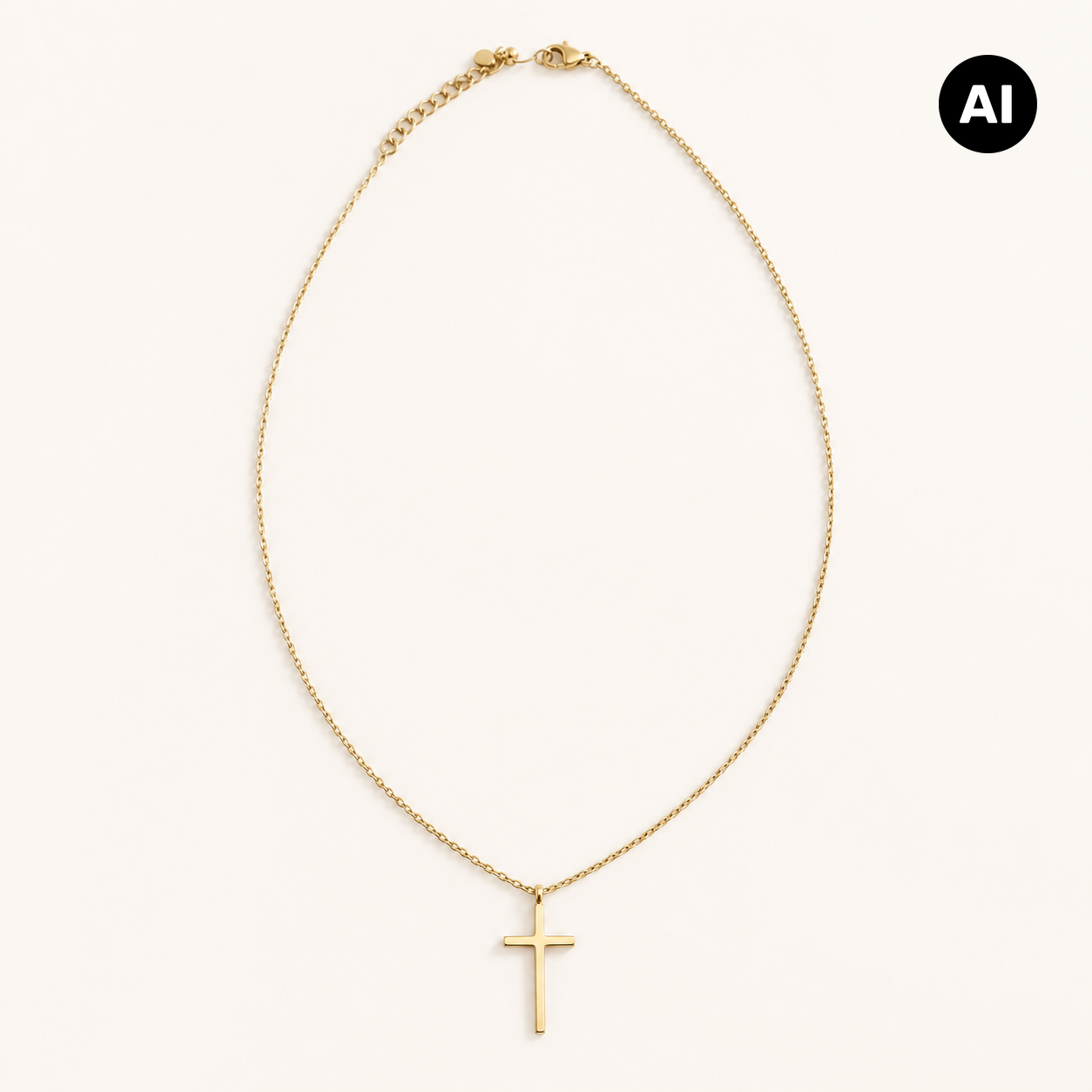 LIANOA Halskette Kreuz gold