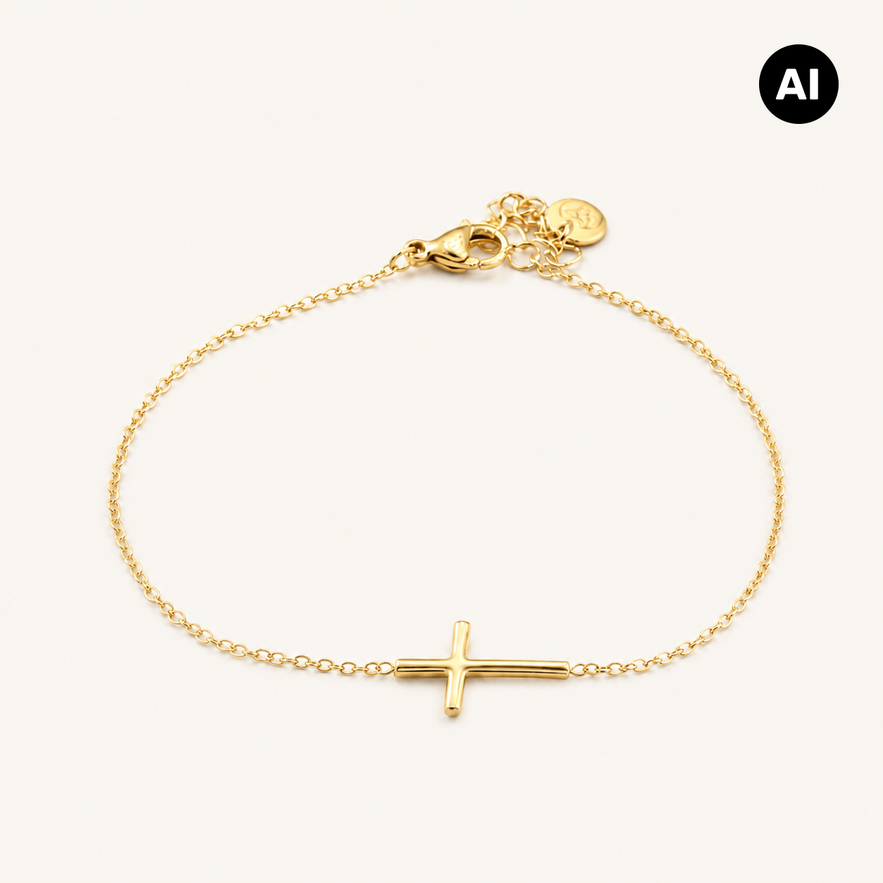LIANOA Armband Kreuz gold