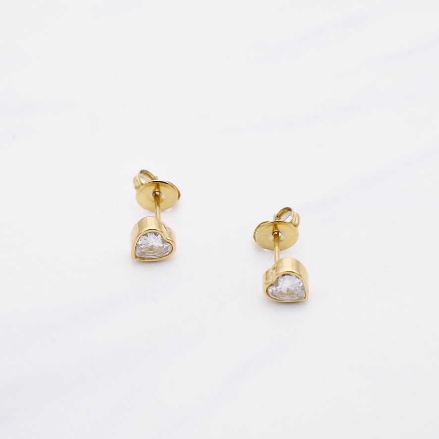 Herz Ohrstecker LiaNoa Gold