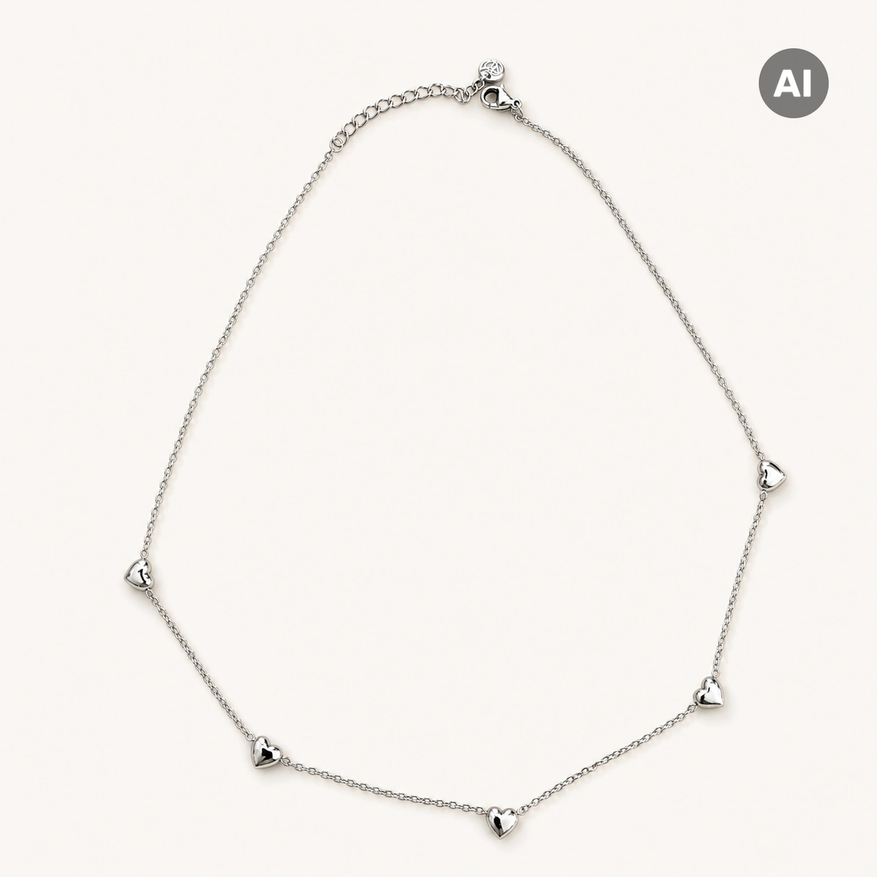 LIANOA Herz Halskette silber