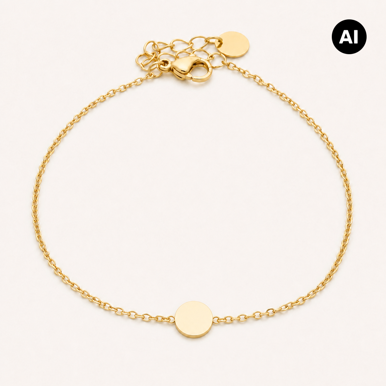 LIANOA Gravur Armband gold