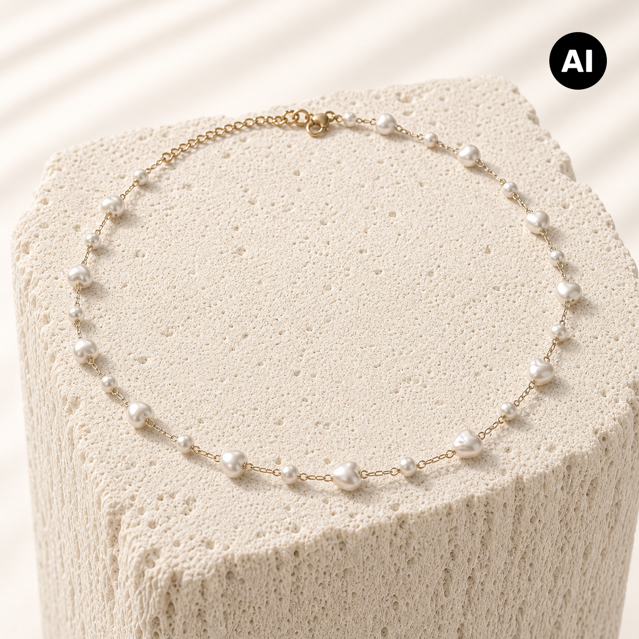 LIANOA Halskette Perle gold