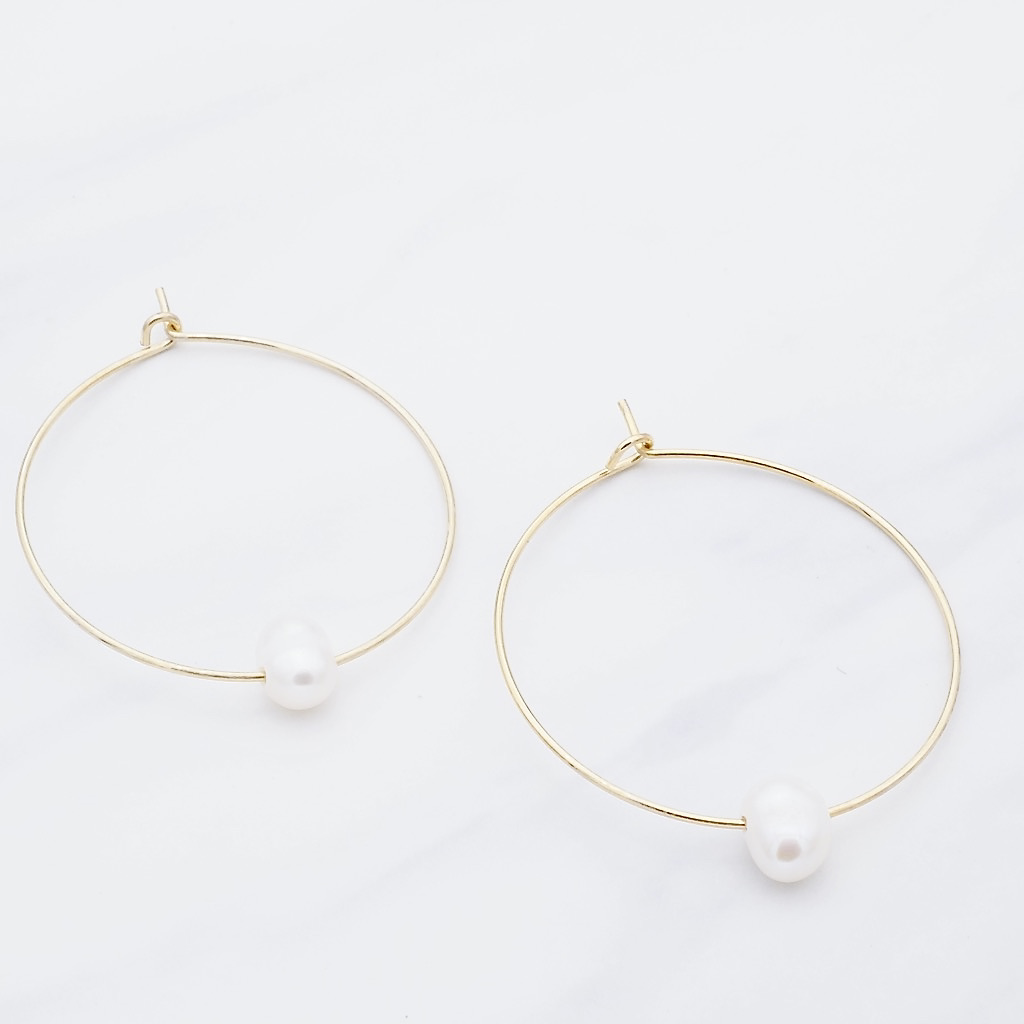Perlen Creole LiaNoa Gold