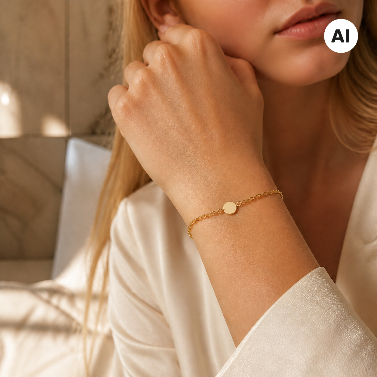 LIANOA Gravur Armband gold