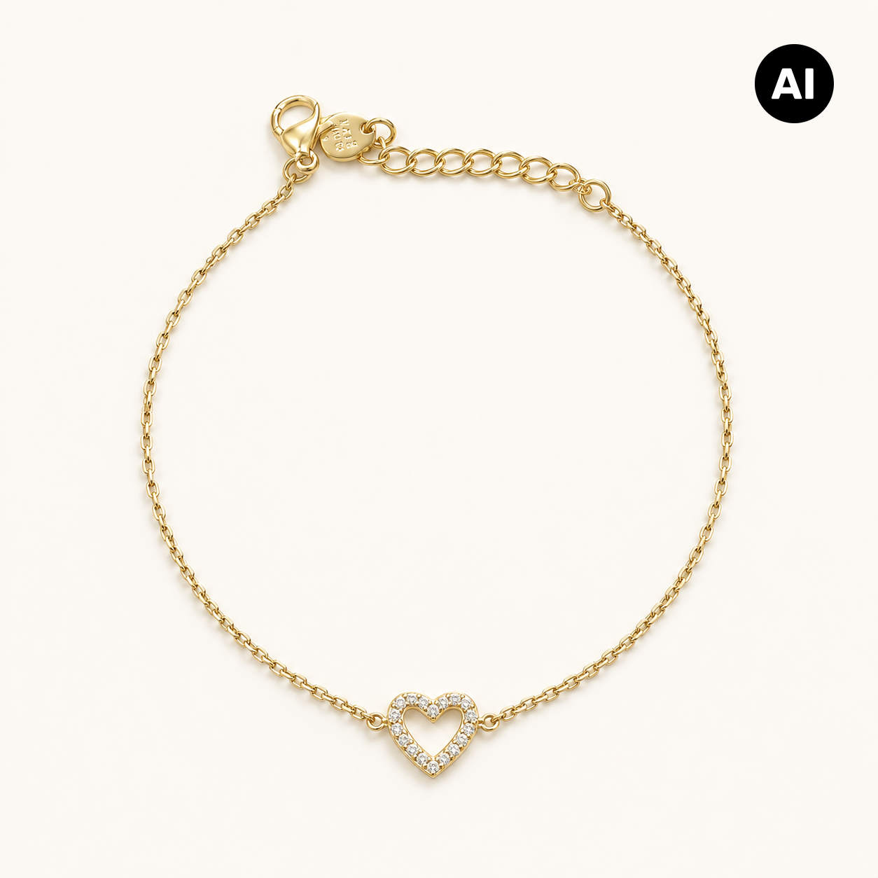 LIANOA Herz Armband gold