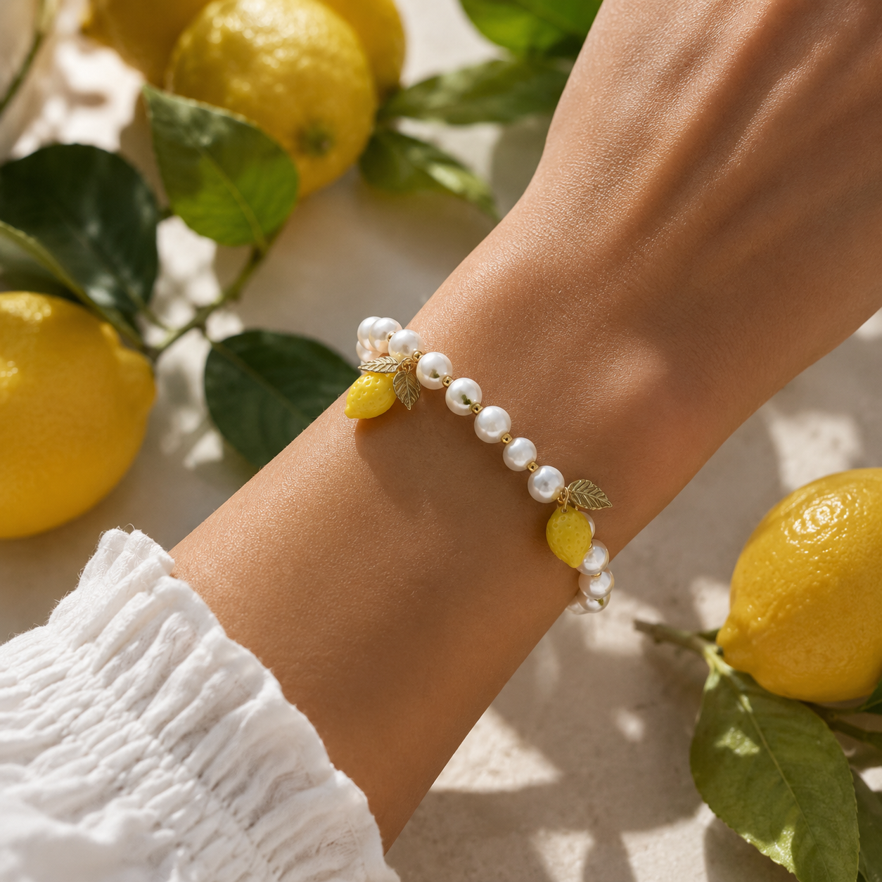 Perlen Armband LiaNoa Gold