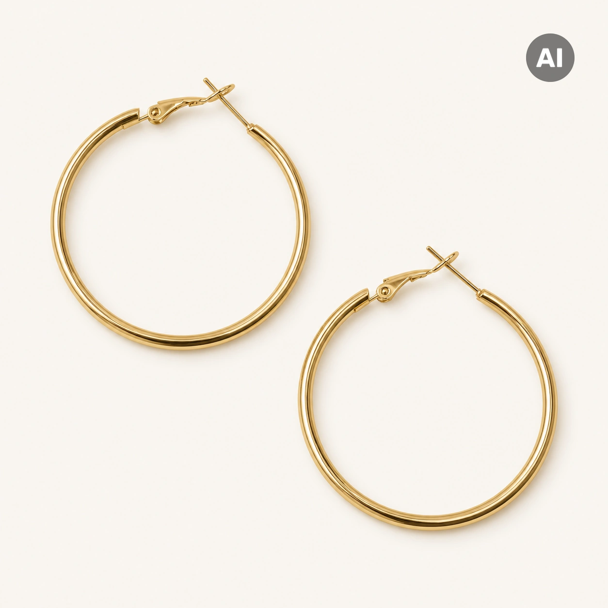 LIANOA Creole gold Ø40mm / Breite 2mm