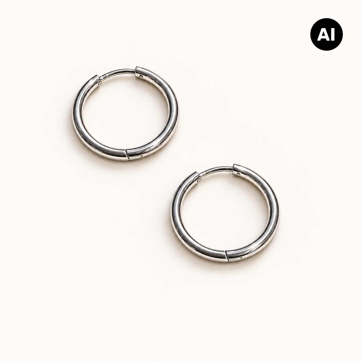 LIANOA Creole silber Ø20mm / Breite 1mm