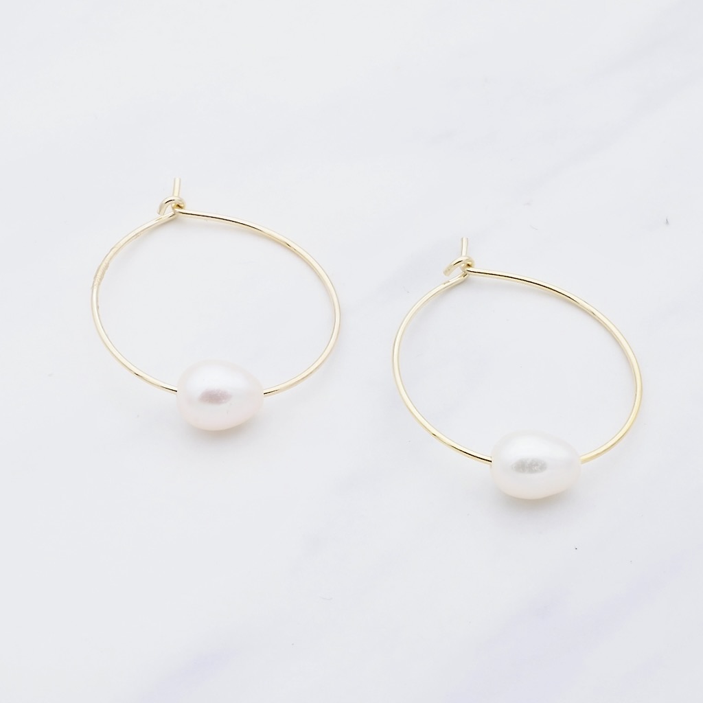 Perlen Creole LiaNoa Gold