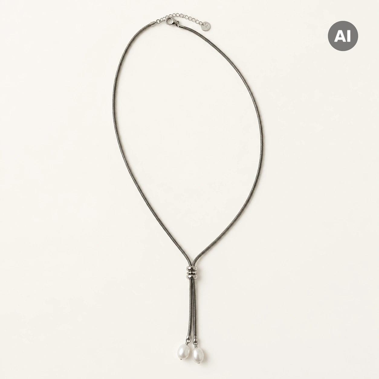 LIANOA Halskette Perle silber