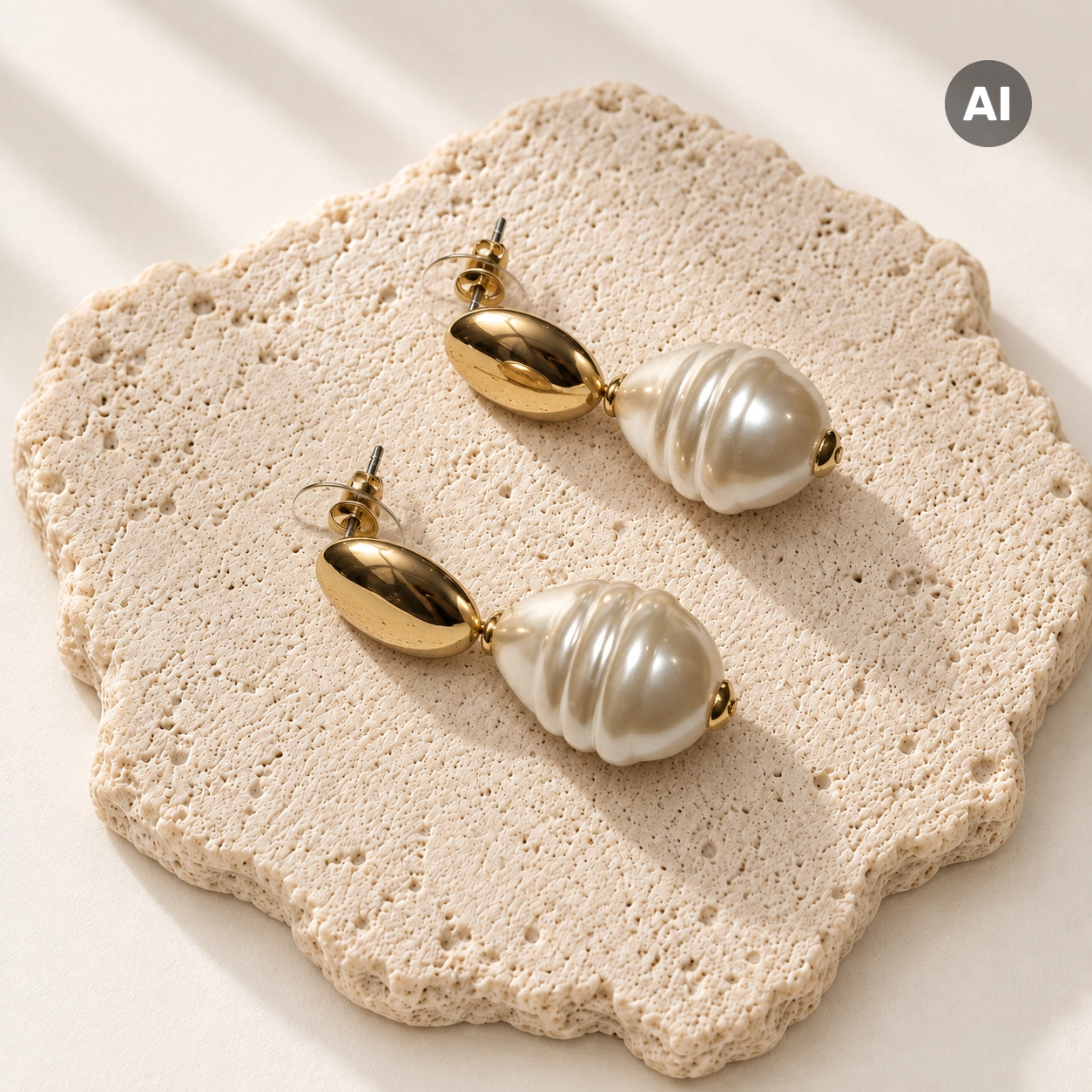 LIANOA Ohrring Perle gold