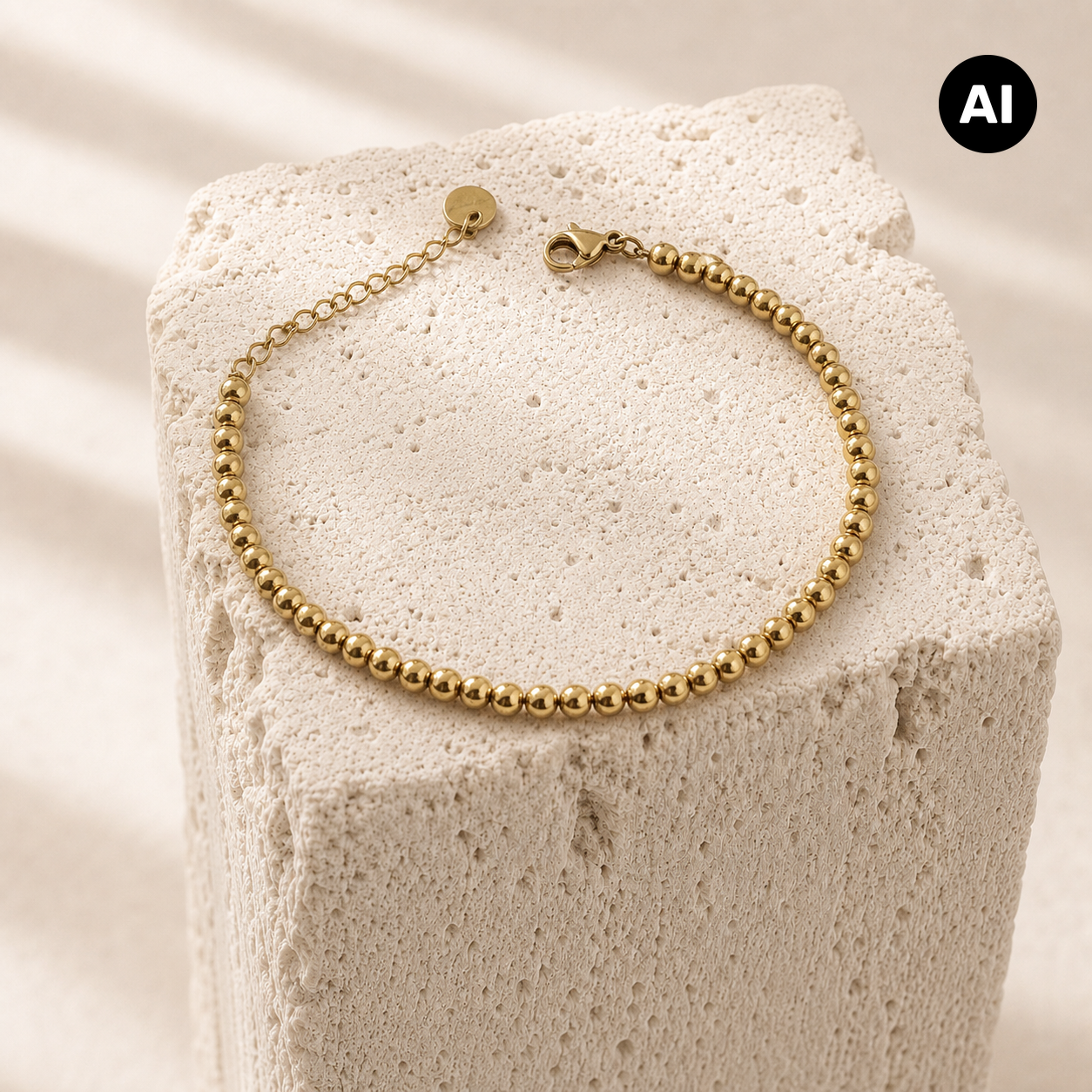 LIANOA Armband Kugeln gold