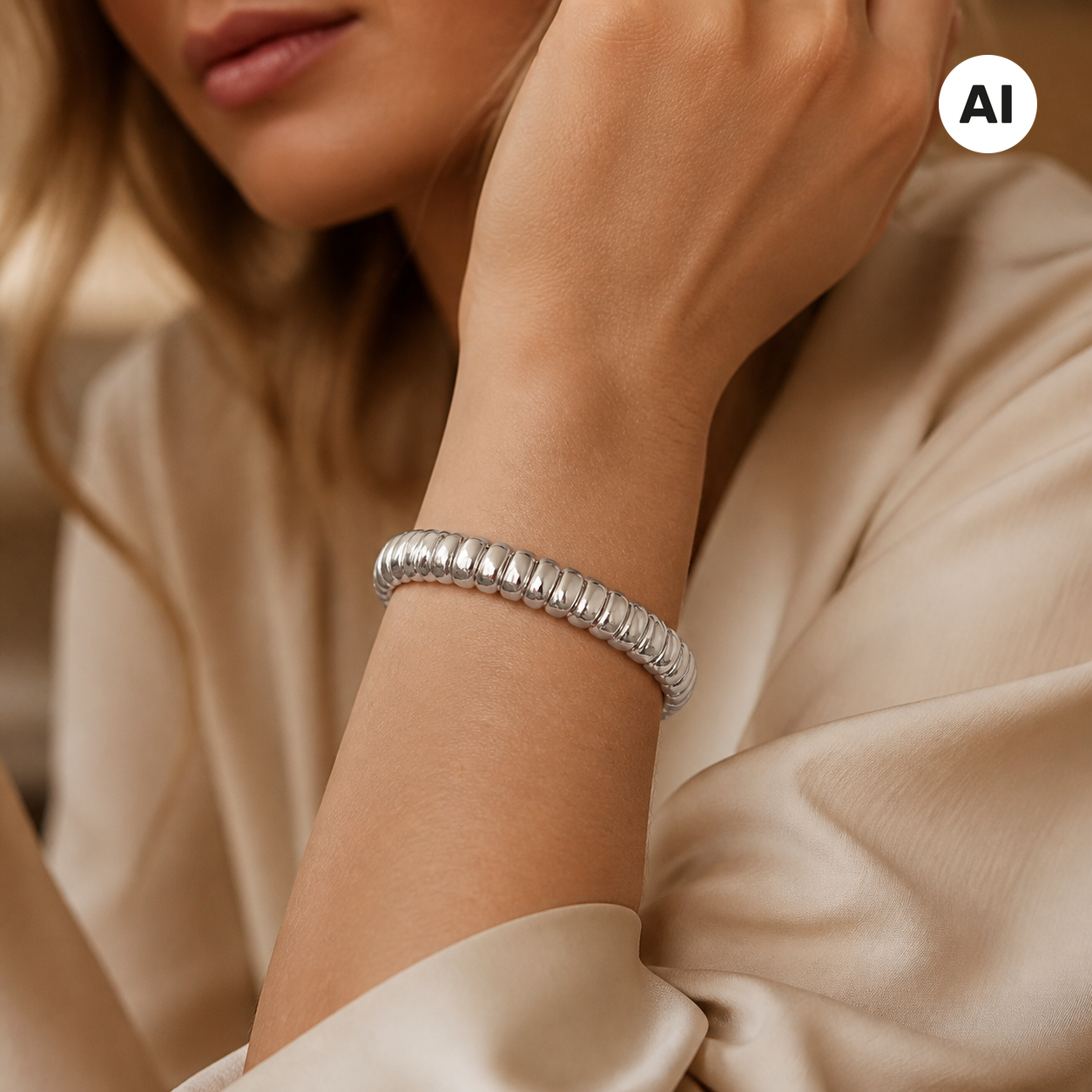 LIANOA Armreif silber