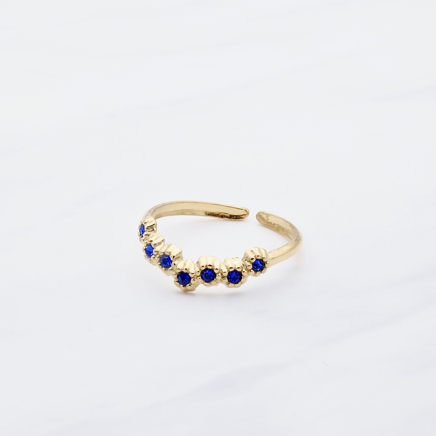 Ring LiaNoa Blue Gold  