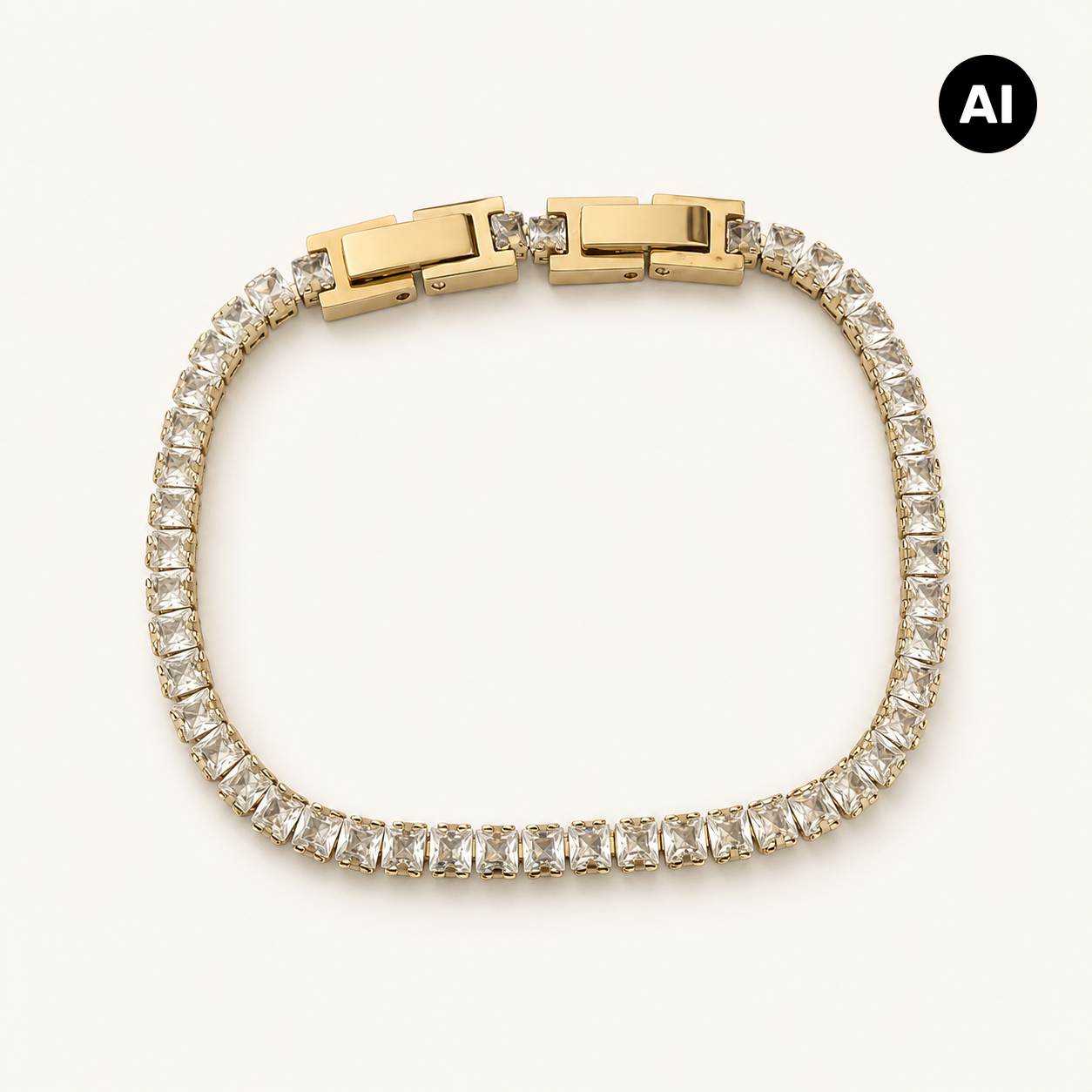 LIANOA Tennis-Armband gold