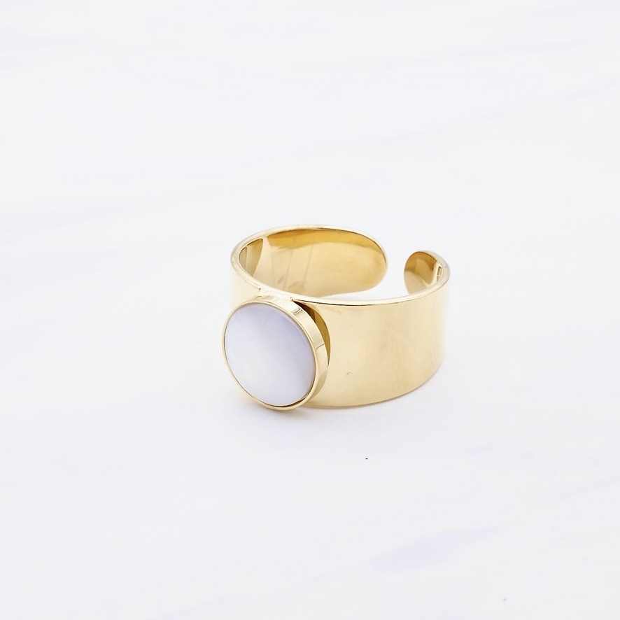 Tosca White Ring Gold 