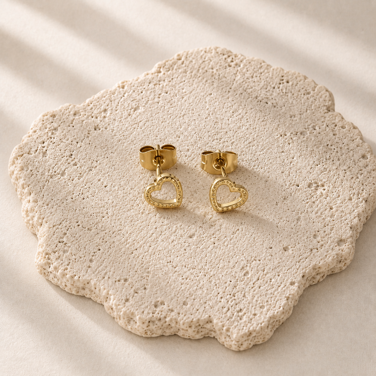 Herz Ohrstecker LiaNoa Gold