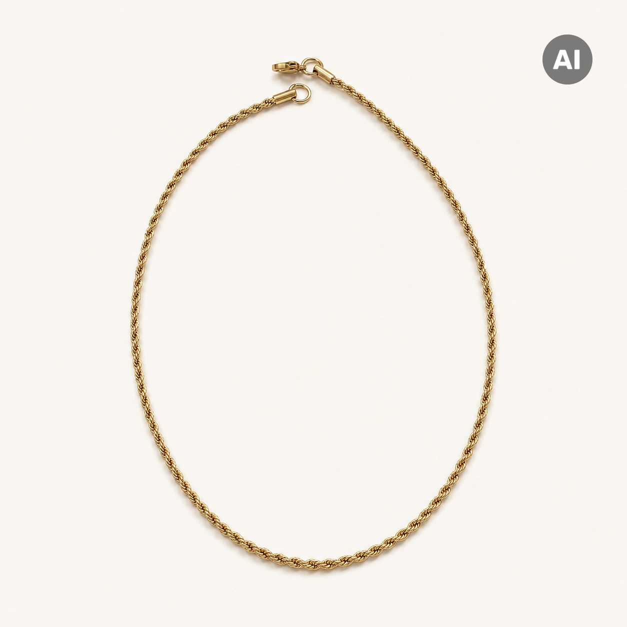 LIANOA Kordel Halskette gold