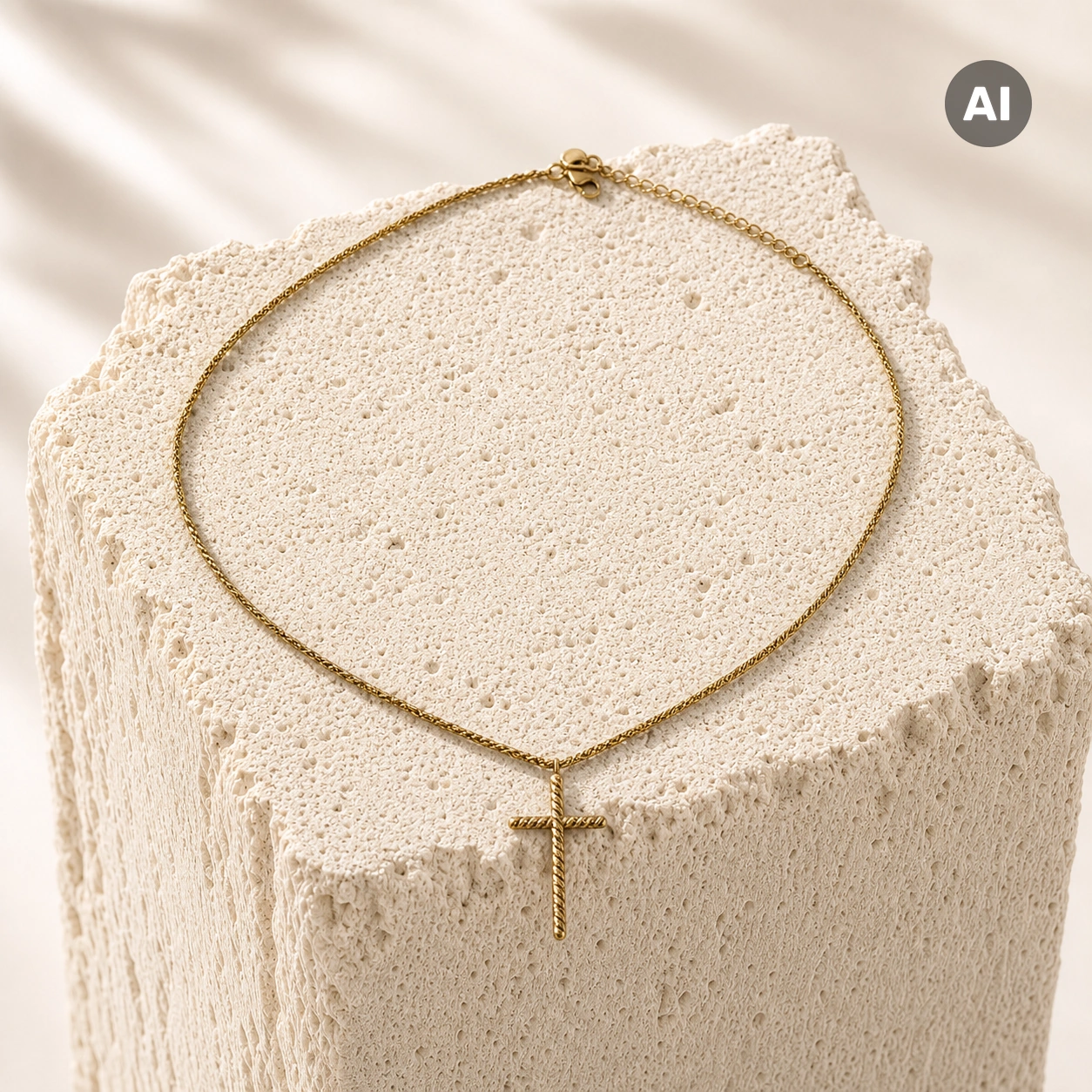 LIANOA Kreuz Halskette gold