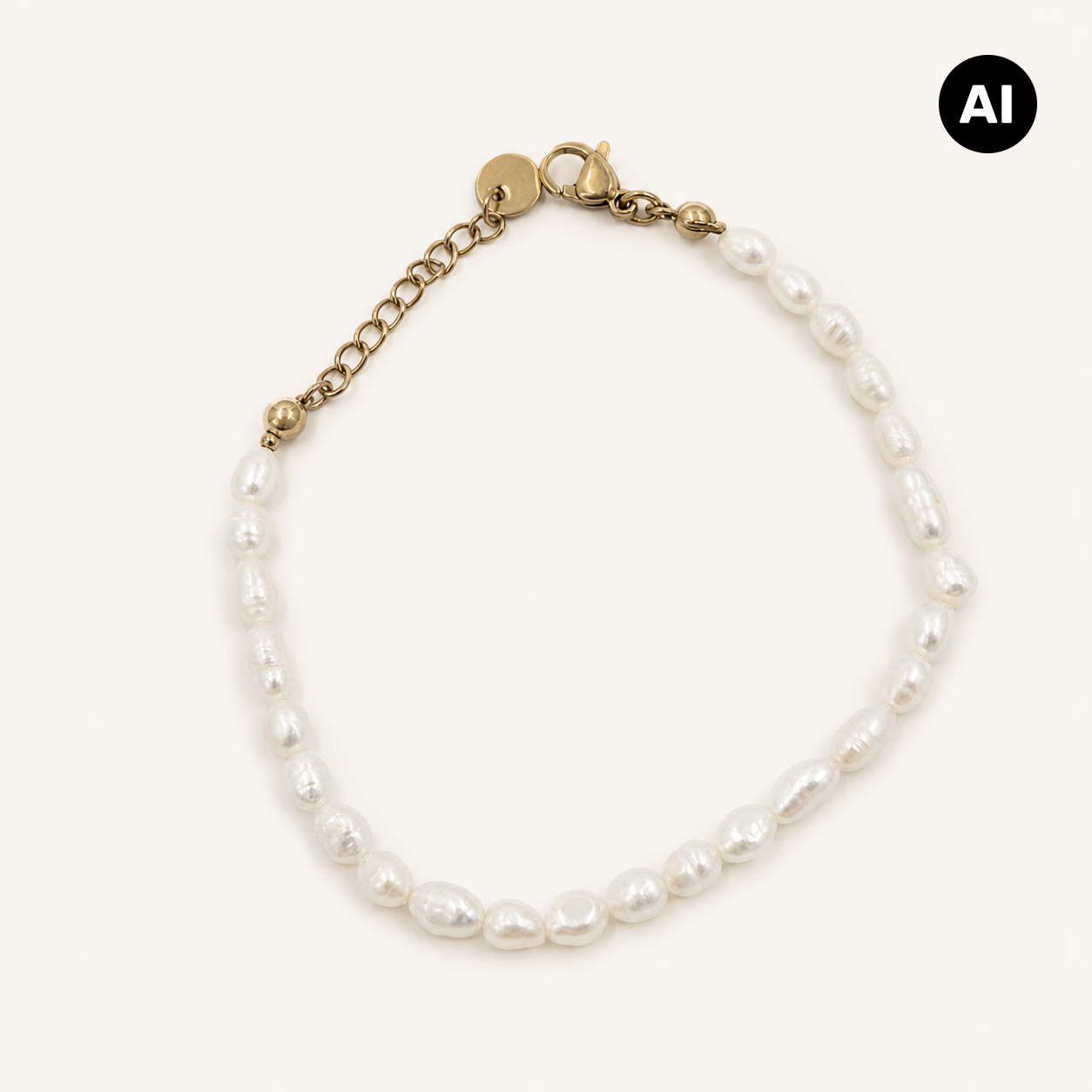 LIANOA Armband Perle gold