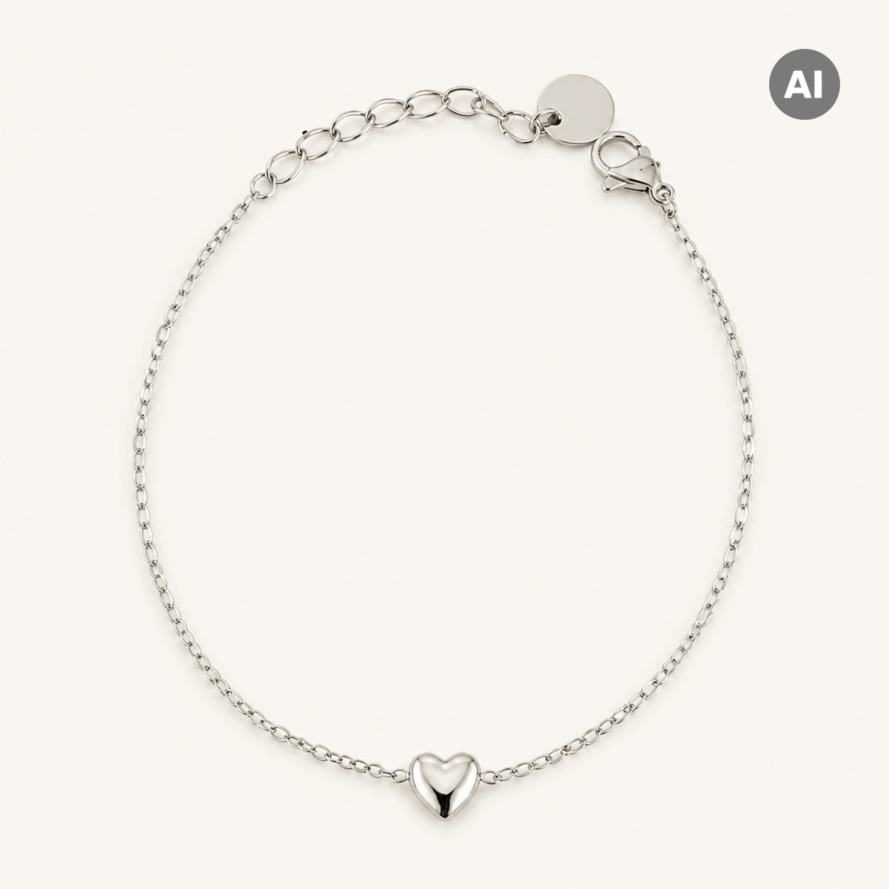 LIANOA Herz Armband silber