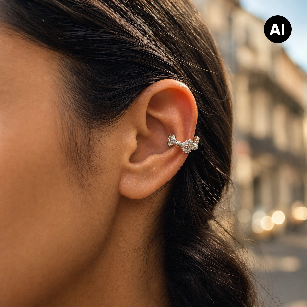 LIANOA Earcuff silber