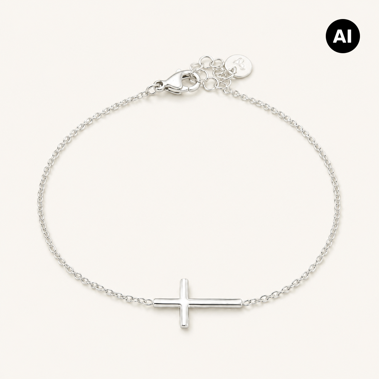 LIANOA Armband Kreuz silber