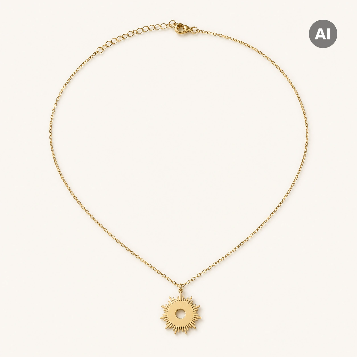 LIANOA Sonne Halskette gold