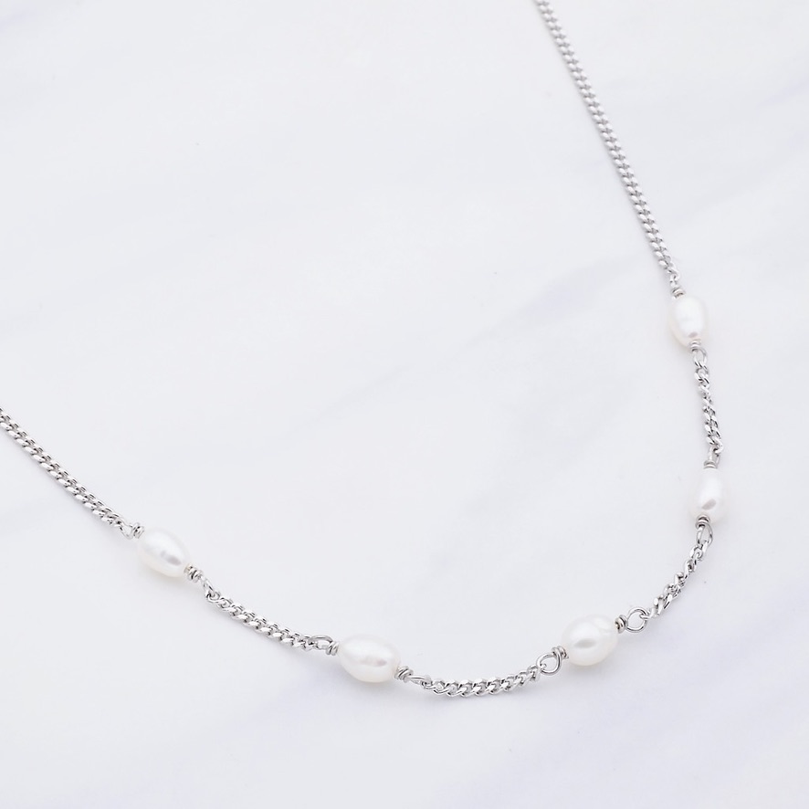 Perlen Halskette LiaNoa Silber