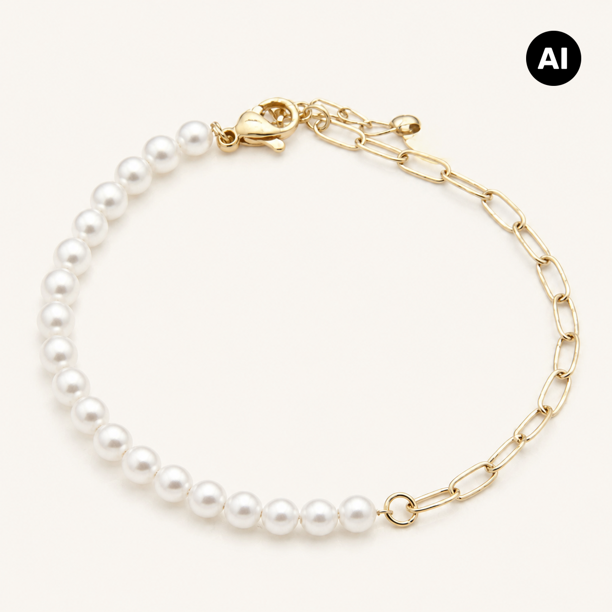 LIANOA Perlen Armband gold