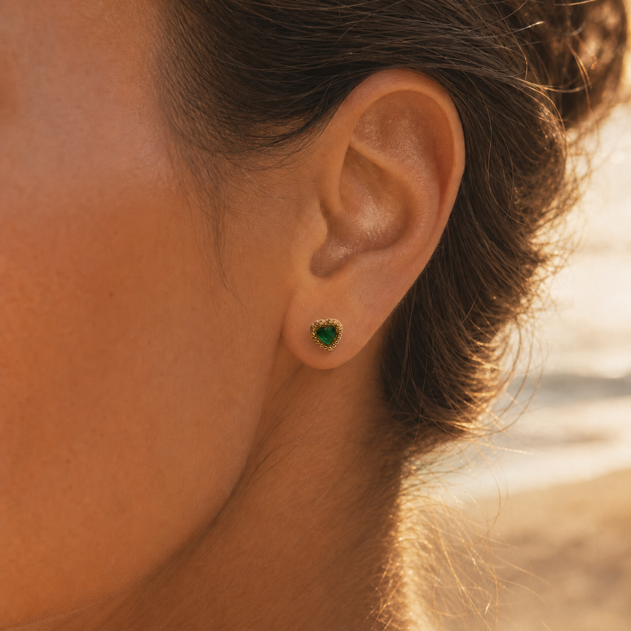 Herz Ohrstecker LiaNoa Gold