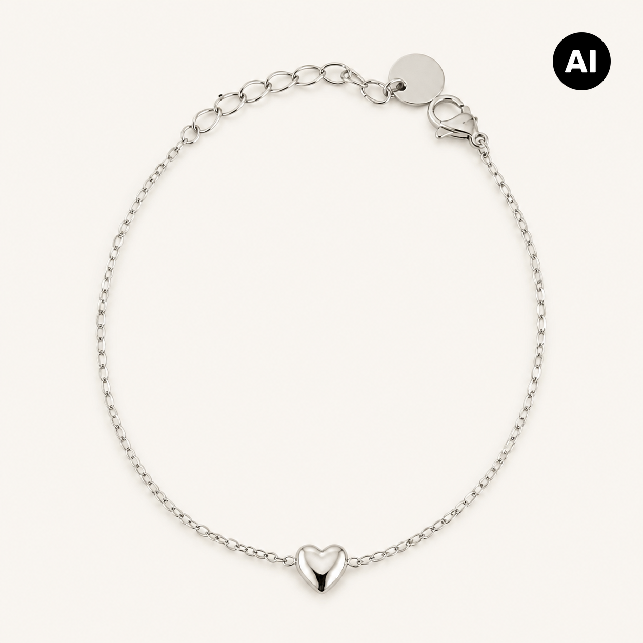 LIANOA Herz Armband silber
