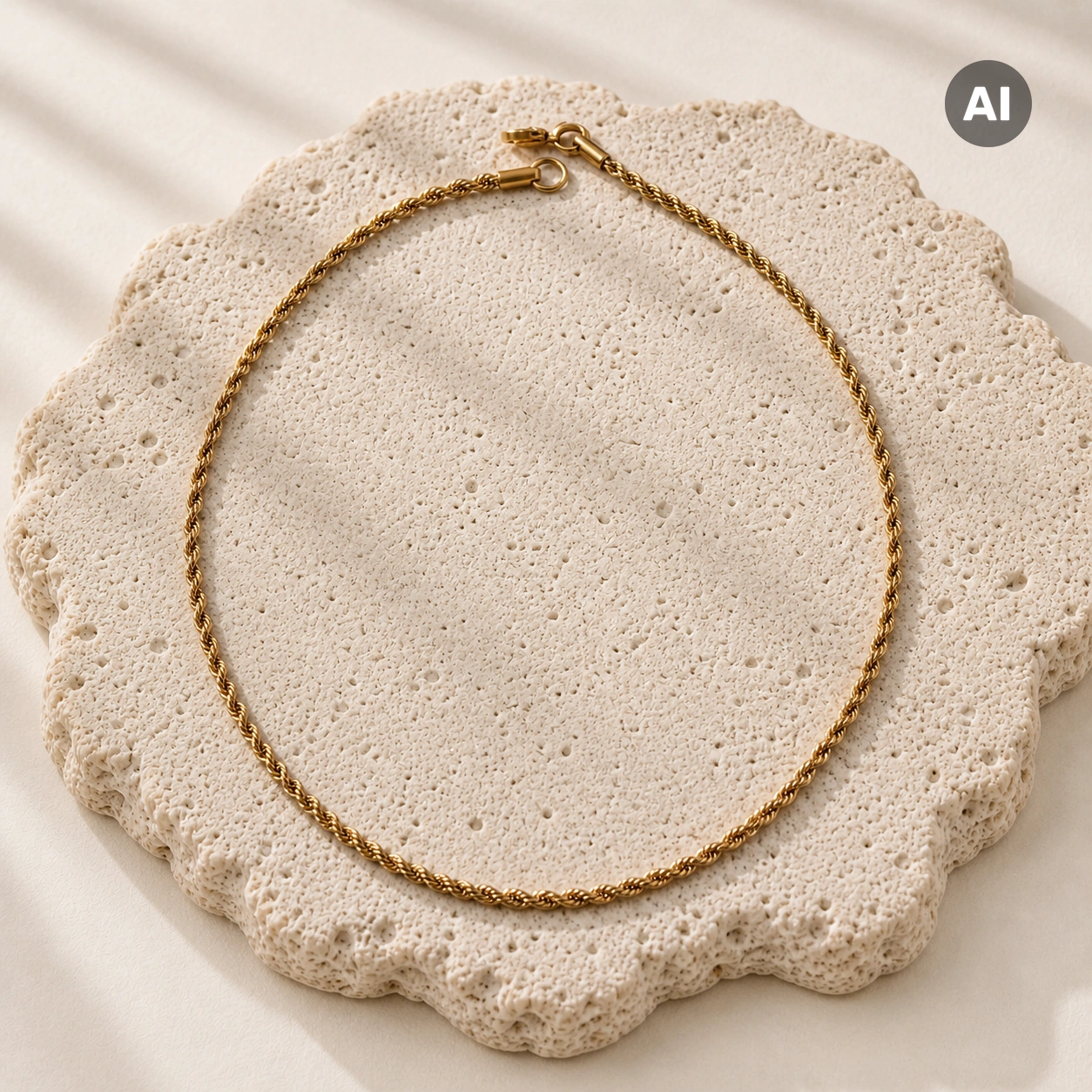 LIANOA Kordel Halskette gold