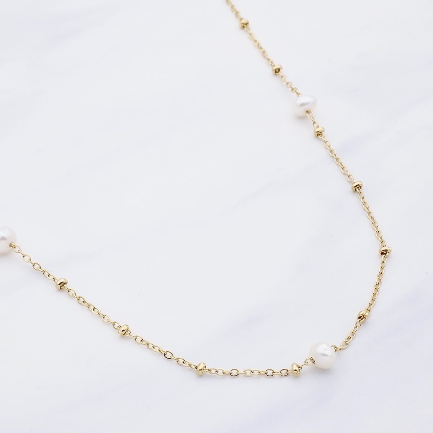 Perlen Halskette LiaNoa Gold