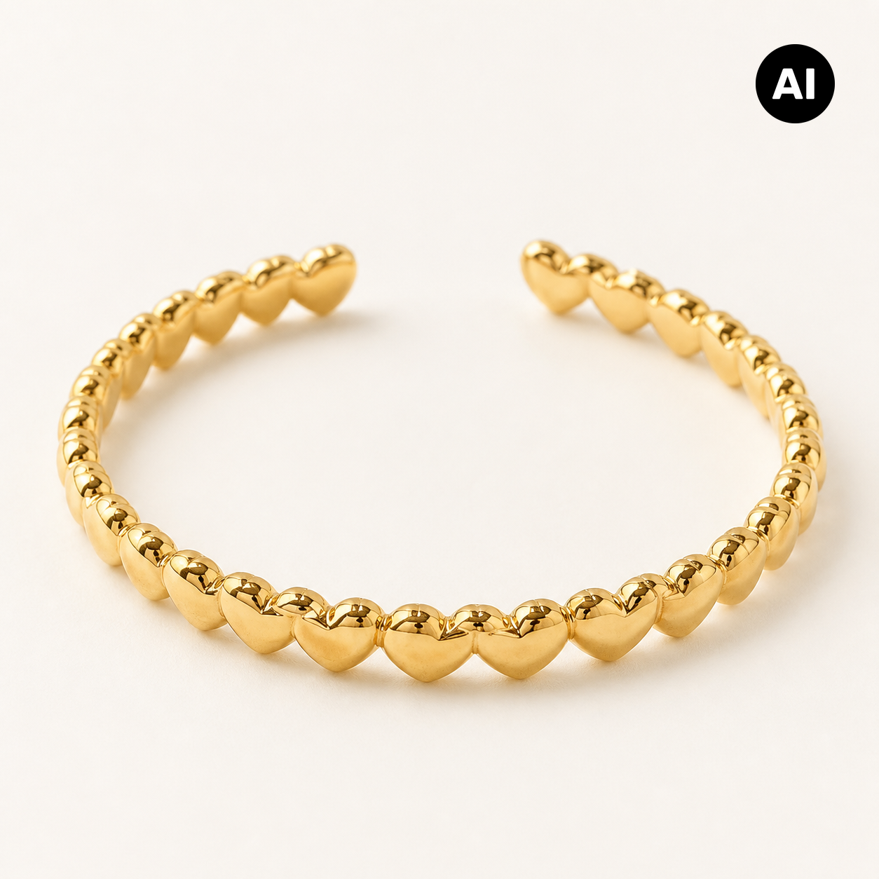 LIANOA Herz Armreif gold