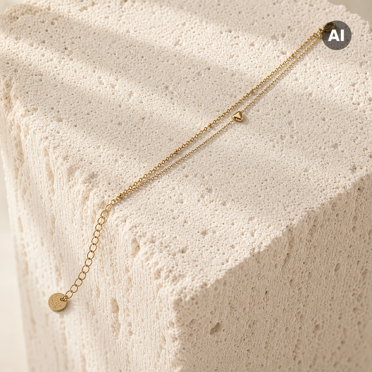 LIANOA Herz Doppel-Armband gold